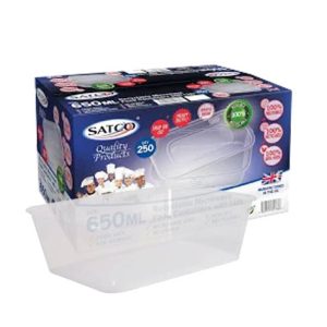 Satco Microwave Containers With Lids 650Cc 1x250