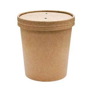 Soup Cup & Lids Kraft 909Ml/32Oz 1x250