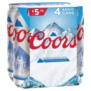 Coors Light Lager Beer Pm £5 (6X4X4