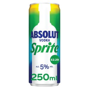 Absolut Vodka & Sprite Pm £2.29