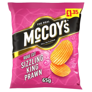 MCCOYS SIZZLING KING PRAWN PM £1.35