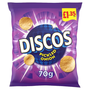 DISCOS PICKLED ONION PM £1.35